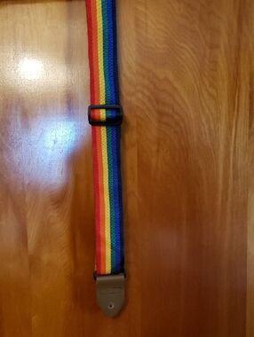 Rainbow Stripe Guitar Strap